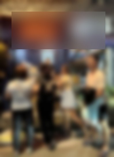 Our first Mr. Squidking stall (demo photo, details blurred)